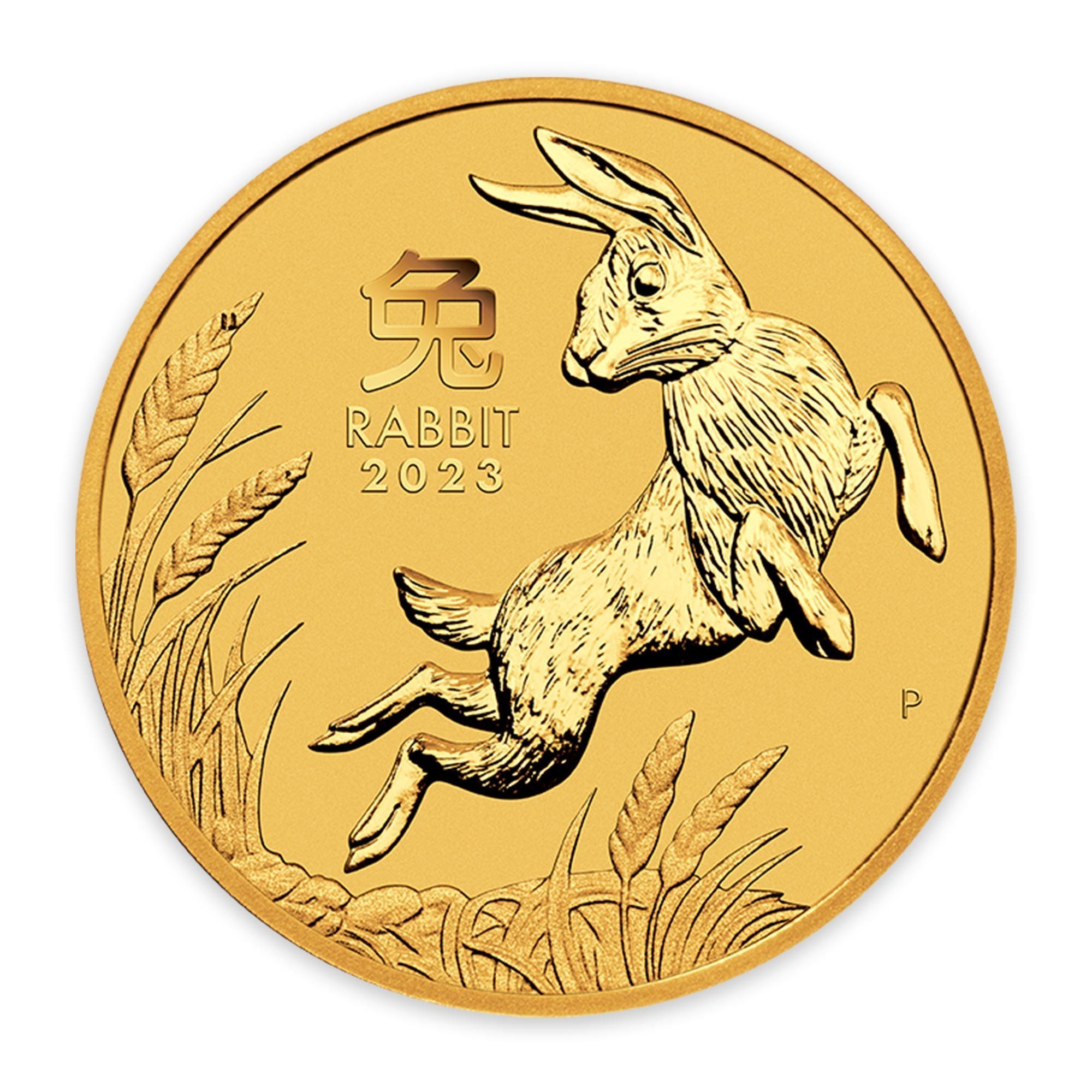 2023 2oz Perth Mint Gold Lunar Rabbit Coin Series 3